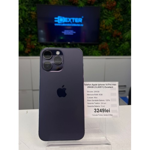 Telefon Apple IPhone 14 Pro Max 256GB CL93511 Mov